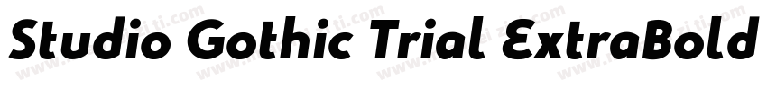 Studio Gothic Trial ExtraBold Itali字体转换